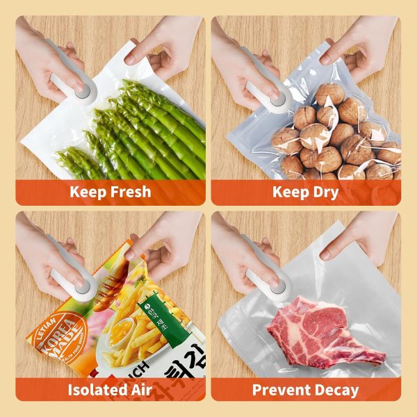 2-in-1 Mini Heat Sealing & Cutting Machine – USB Rechargeable Food Sealer