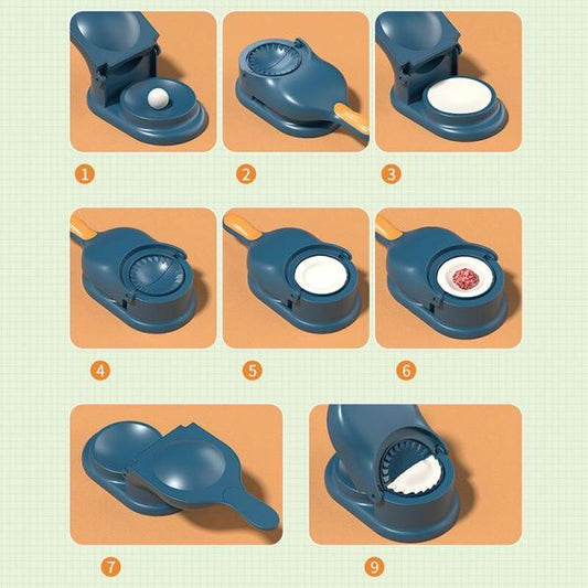 Mini Manual Tortilla & Dumpling Press – Non-Stick, Easy to Use | DIY Dumpling Maker for Tacos, Quesadillas, Empanadas & More